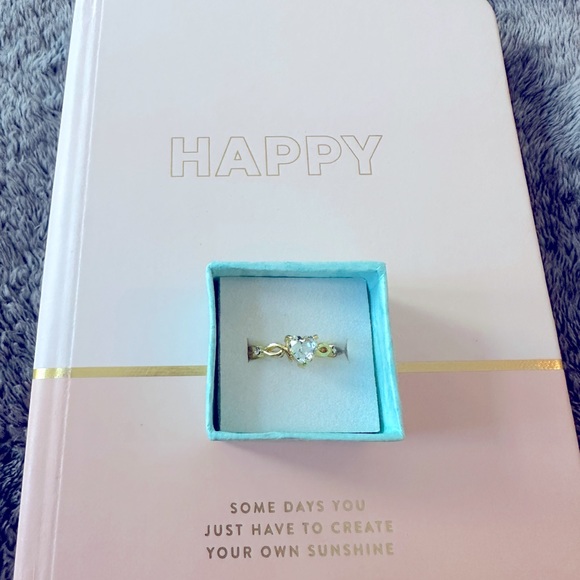 NWT Beautiful Light Aqua Blue Heart Ring🩵 - Picture 3 of 3